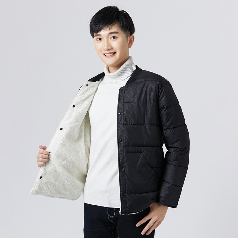 棉衣男短款冬打底小棉袄内穿防寒服加绒加厚保暖棉衣