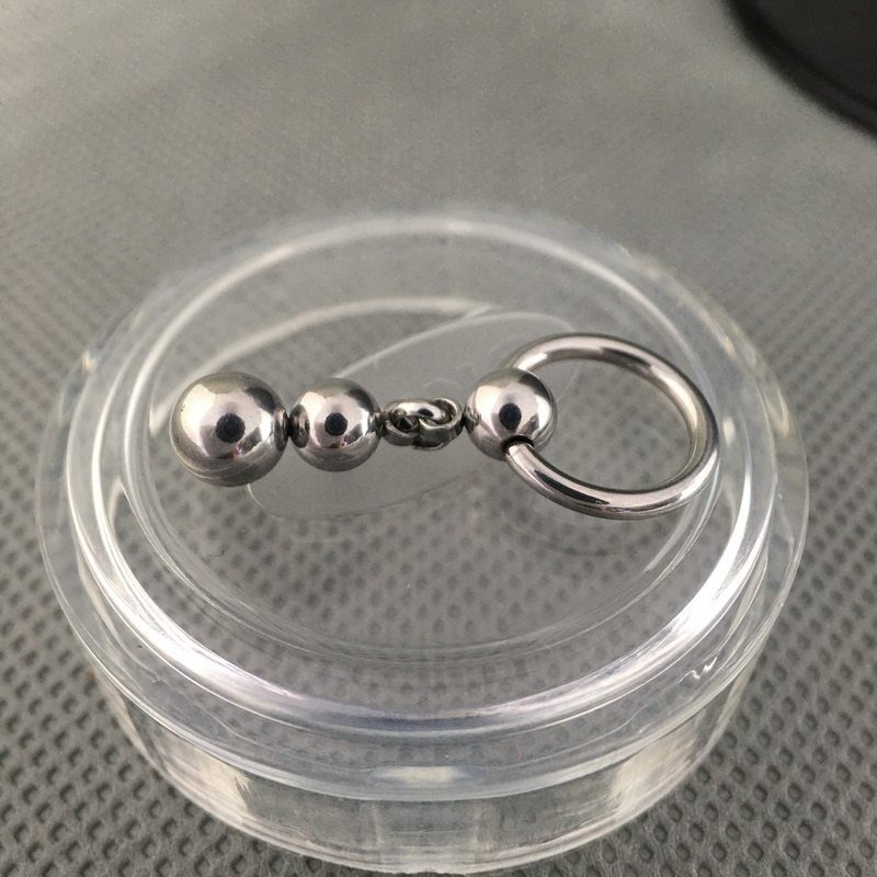 葫芦横穿穿刺阴环唇环饰品进口钛钢乳环脐环其它首饰