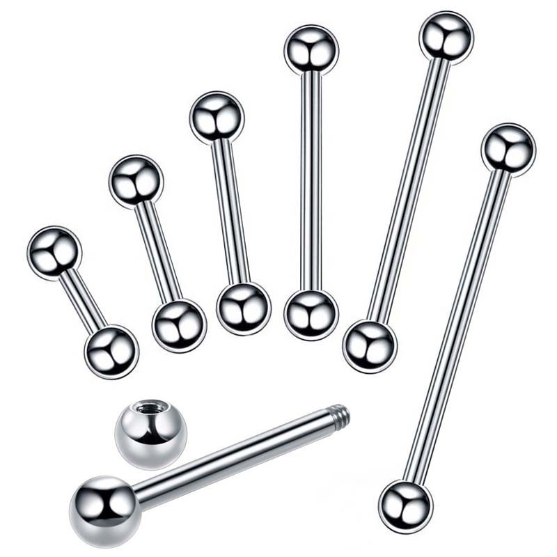 全新pa万能环直杆钉横穿穿钉舌钉穿孔饰品耳钉