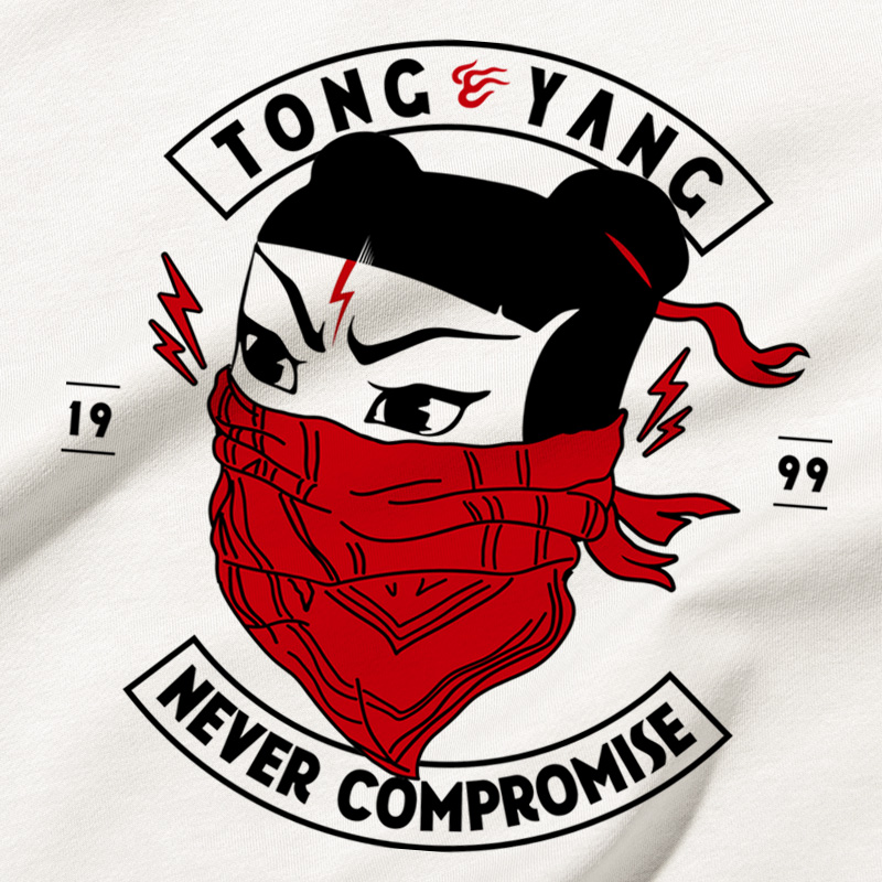 痛仰摇滚计划乐队周边音乐节遮脸印花长袖恤男情侣t恤