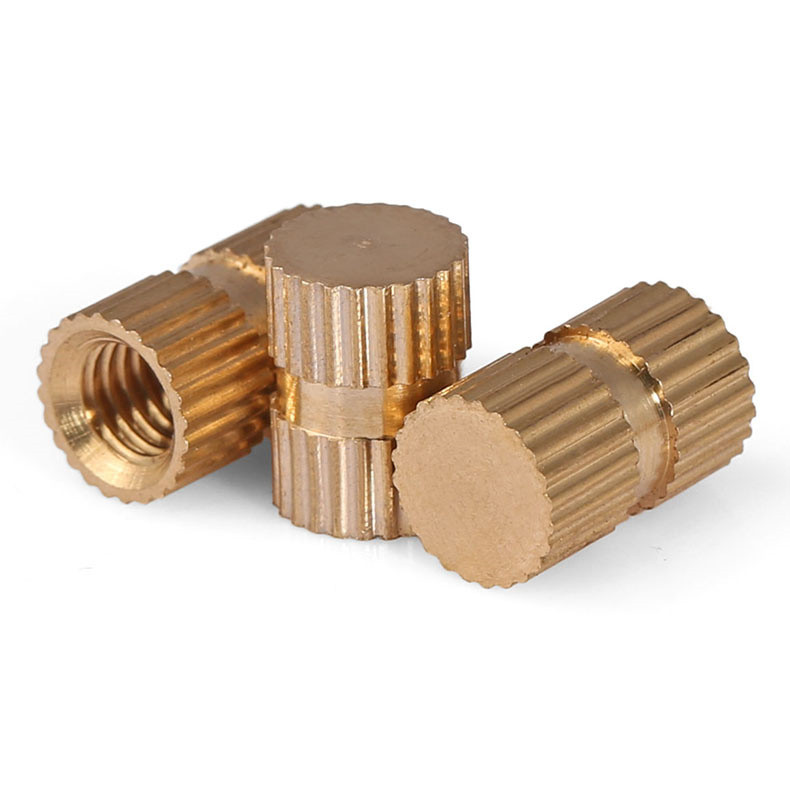 件铜孔单预埋件铜滚花螺母b通铜型盲花母铜镶嵌m3m4m5m6m8