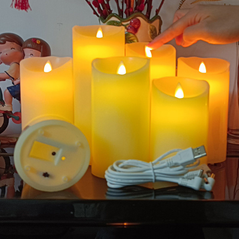 遥控电池电子蜡烛剧本创意密室小夜灯停电家用蜡烛
