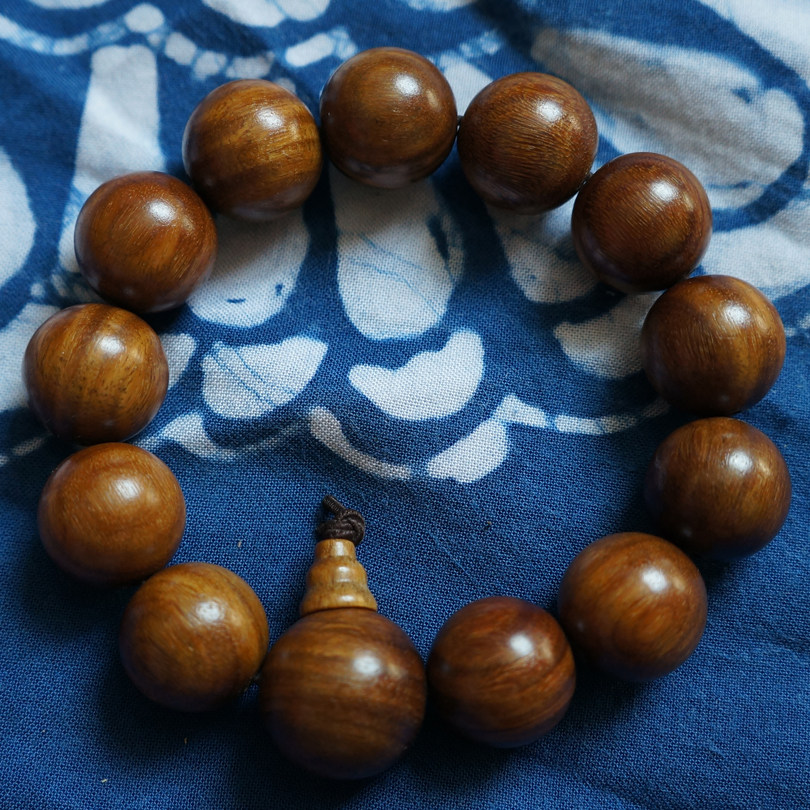 天然之初绿檀手檀木佛珠圣檀玉檀手链男女女款佛珠