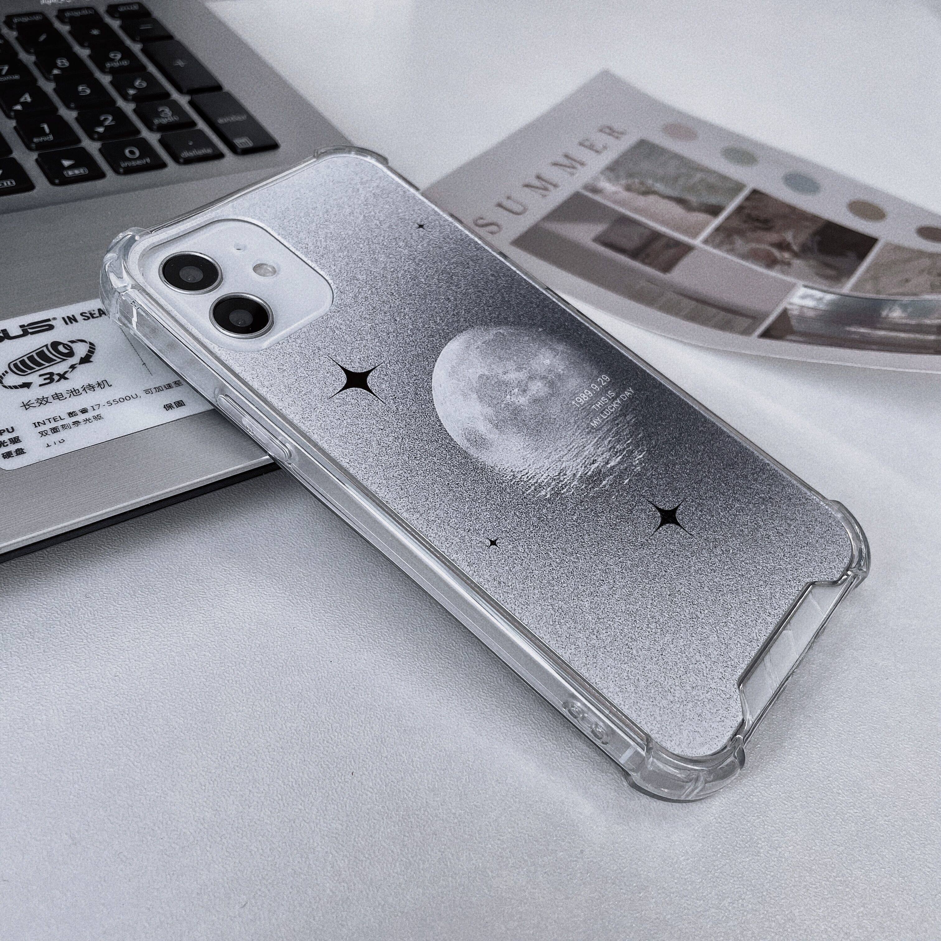 星光月球球手机壳苹果12promax镜面适用华为p40mate30手机保护套