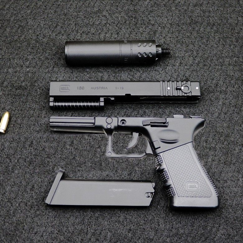 205抛壳格洛克p18c模型手枪金属可拆卸手抢玩具其他模型玩具