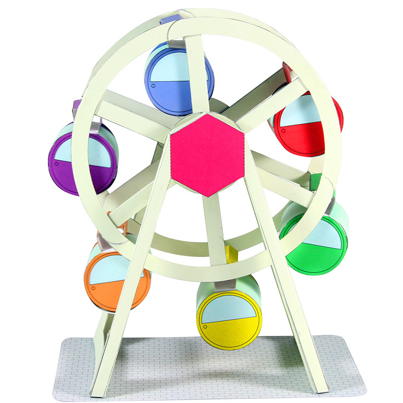 3d儿童手工手工制制作模型diy城市设施游乐场其他类型纸模