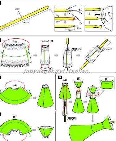 68包邮纸玩具喇叭扩音器3d模型儿童亲子手工劳动其他类型纸模
