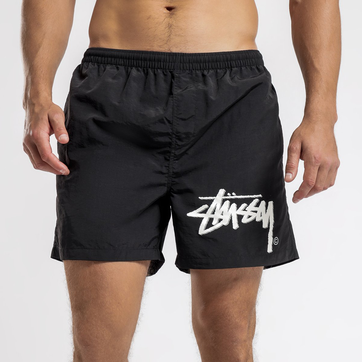 澳版STUSSY STOCK SHORT斯图西大logo速干轻薄男女运动沙滩裤短裤