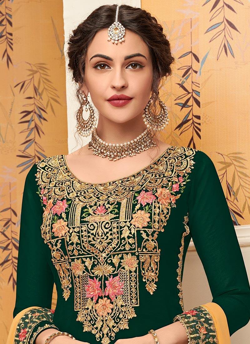 印度民族风三件件套乔其纱旁遮刺绣复古长袖经典民族服装