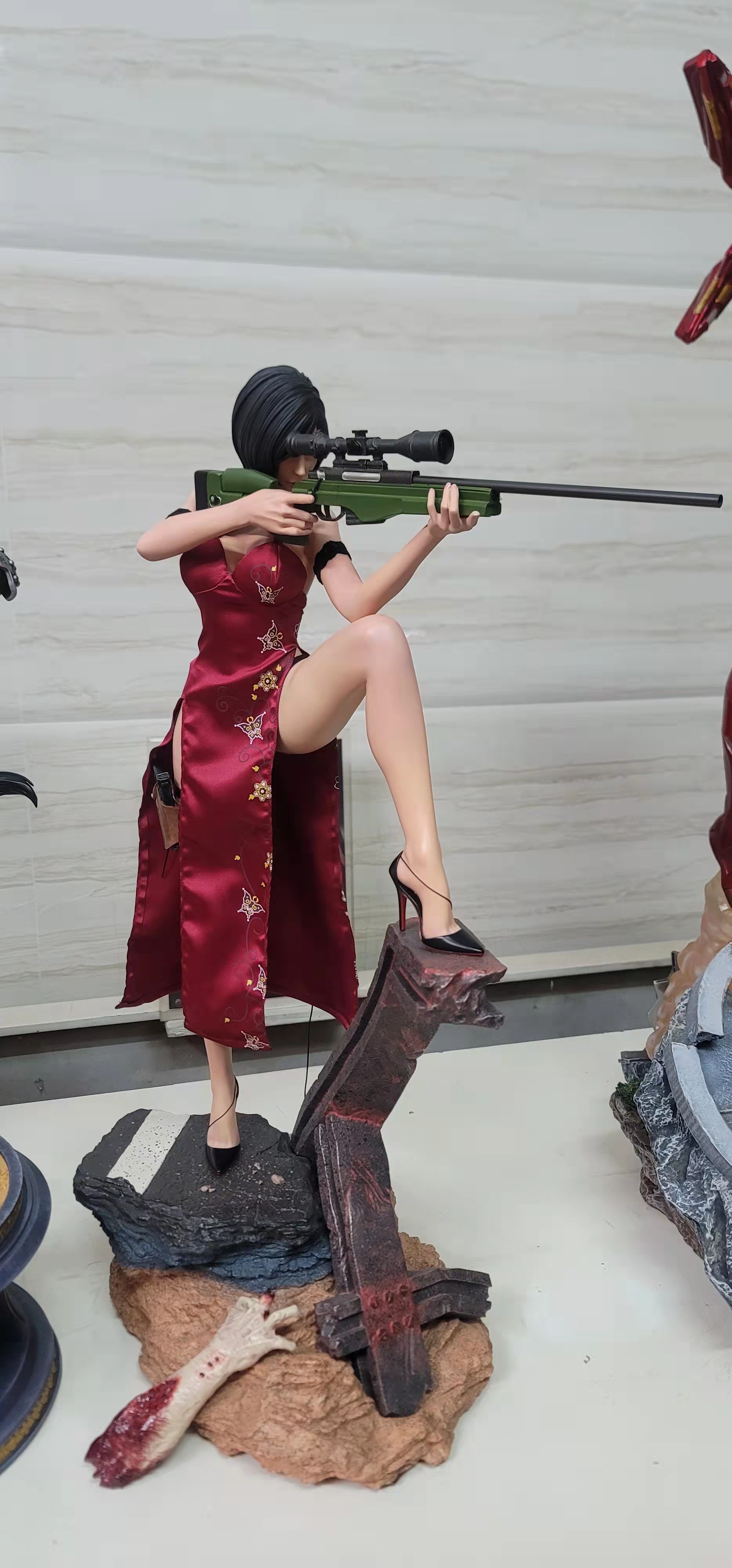 热火gk定制现货绿叶艾达王丧尸女猎手雕像模型手办