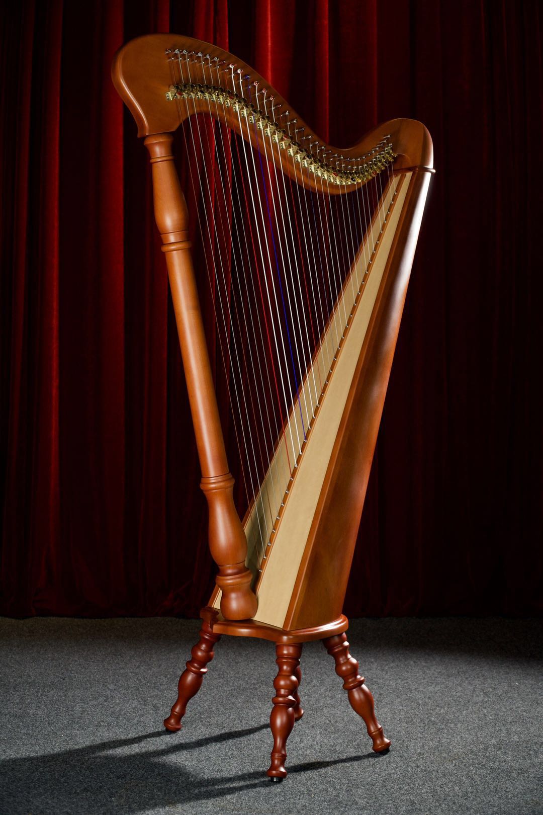 竖琴台湾kristall罗马古典专业乐器全扮竖琴