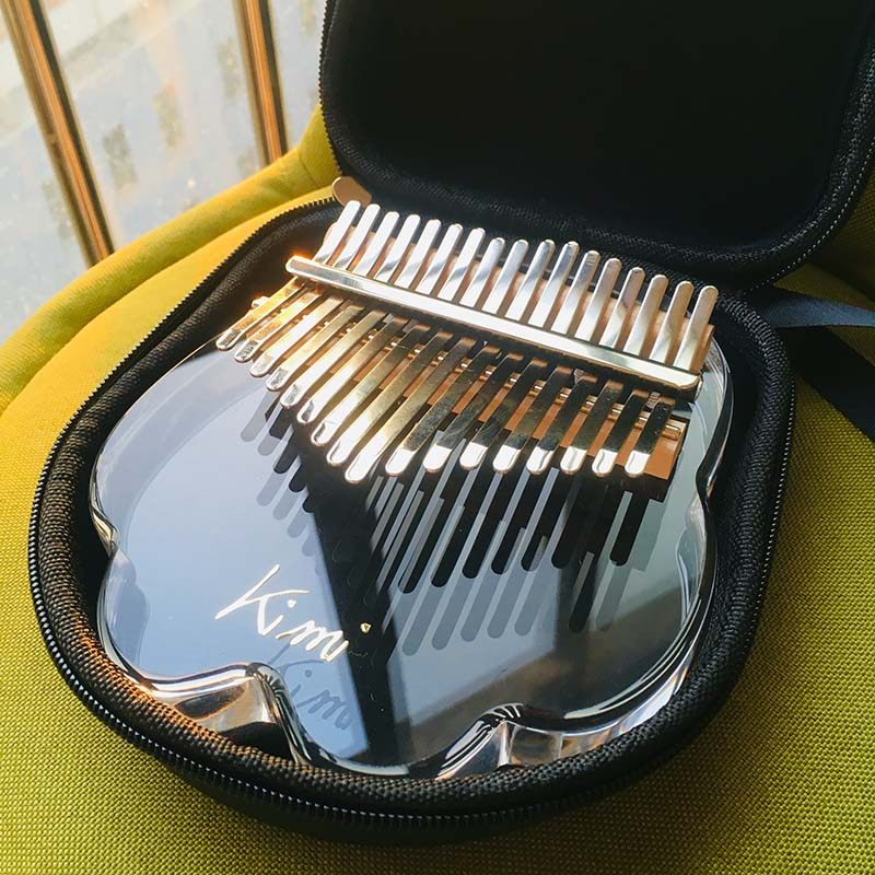 kimi卡林巴拇指琴 水晶透明 卡灵巴猫抓母指琴初学者17音巴林琴