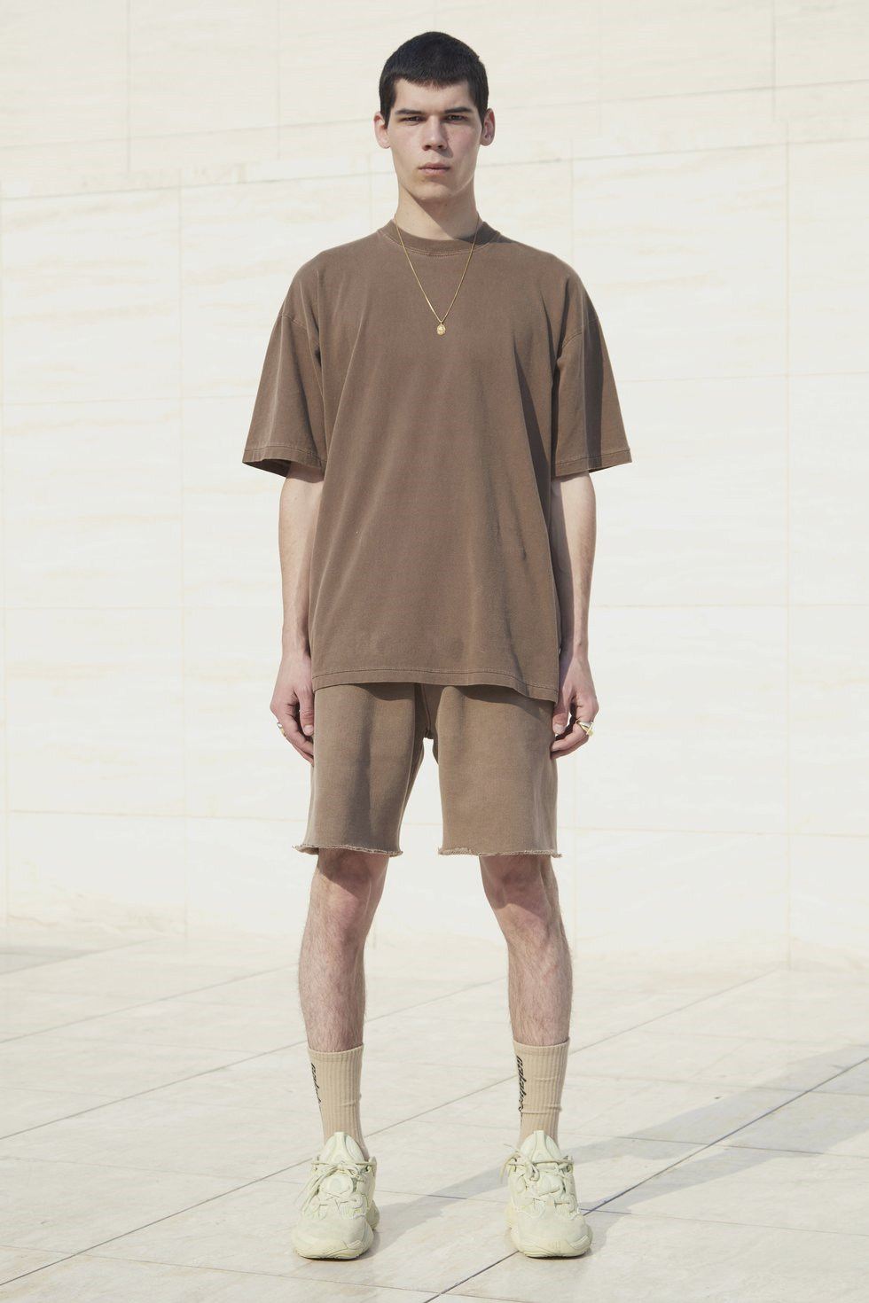 高街潮流yeezyseason6kanye大地水洗纯棉厚重情侣t恤