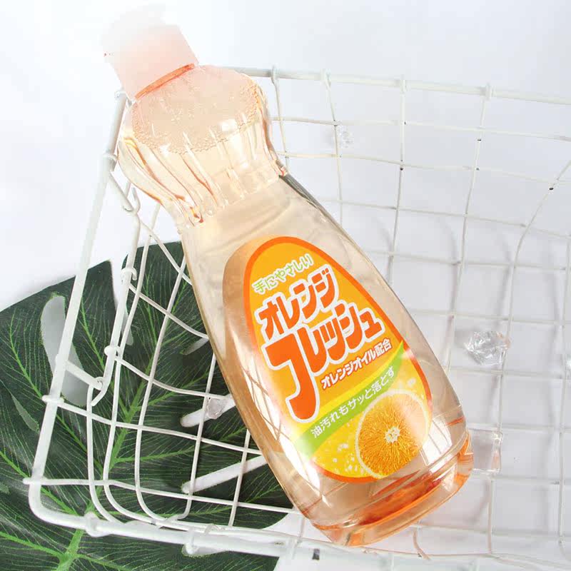 日本rocket洗洁精餐具果蔬清洁剂去油不伤手无添加600ml 香橙味