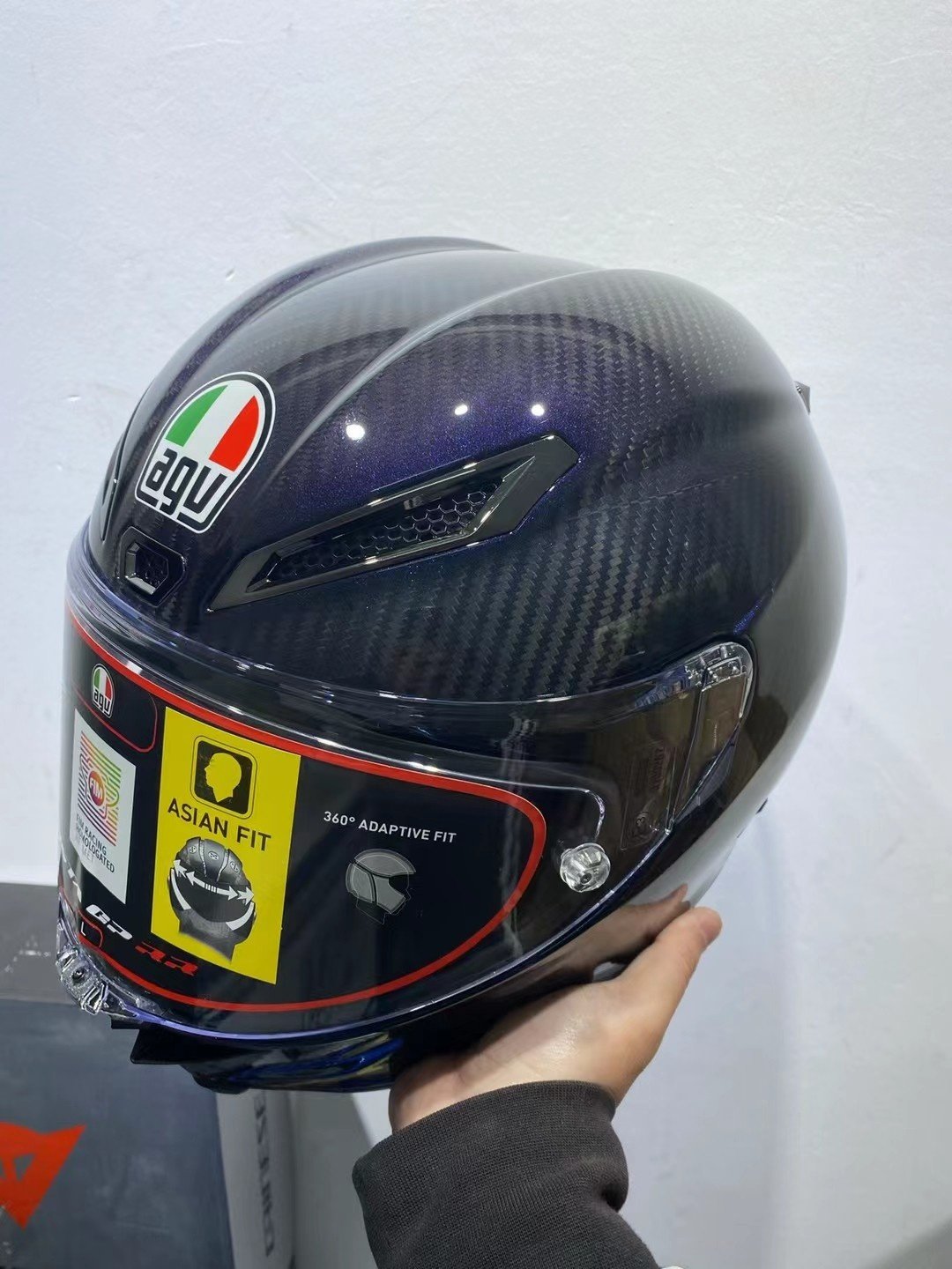 正品agv变色龙摩托车头盔