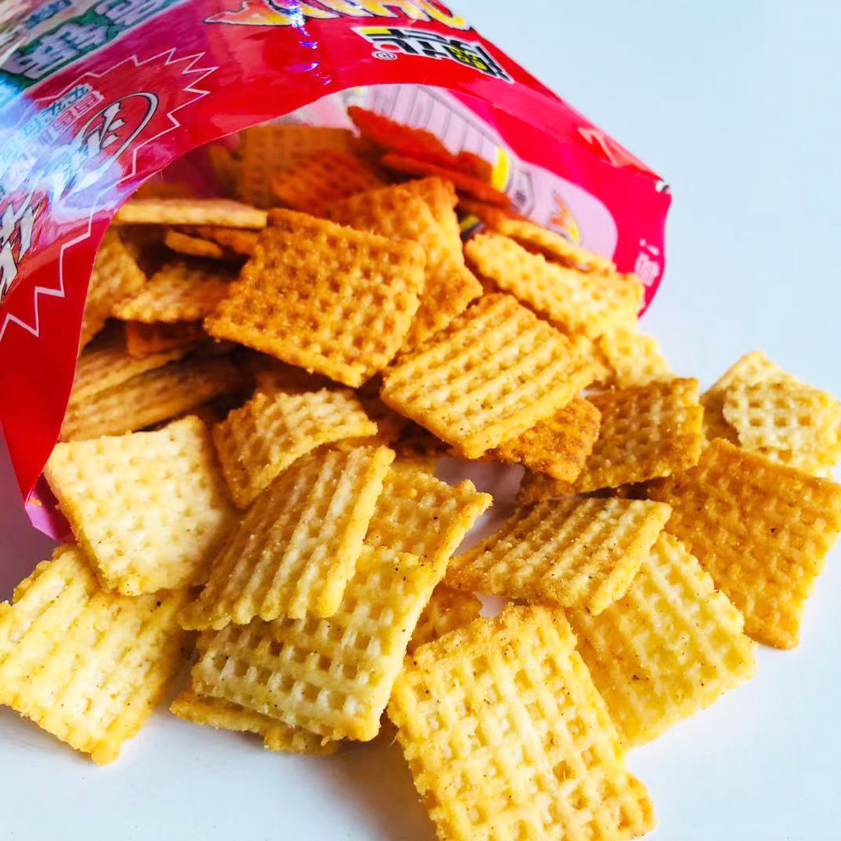 澳华茶点膨化休闲零食怀旧锅巴黄豆网红芥末膨化食品