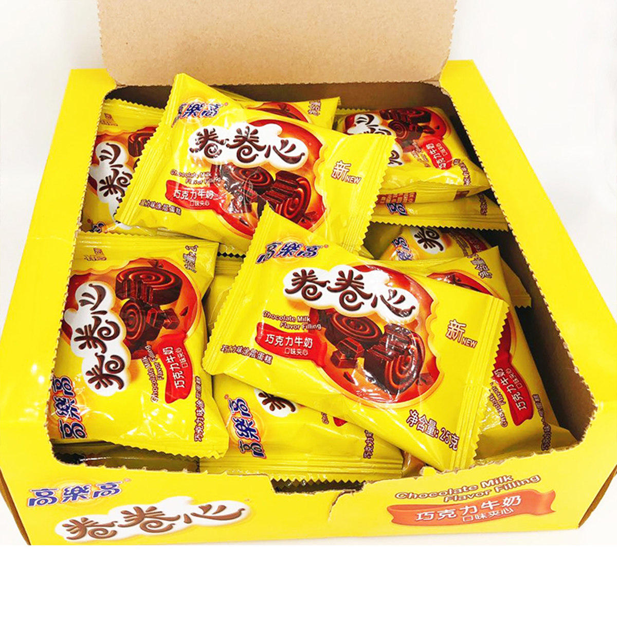 高乐高卷卷卷心巧克力夹心600g怀旧零食西式糕点传统西式糕点