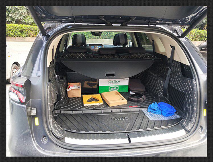 适用路虎发现者后备箱遮物帘尾隔板置物内饰改装车用置物袋