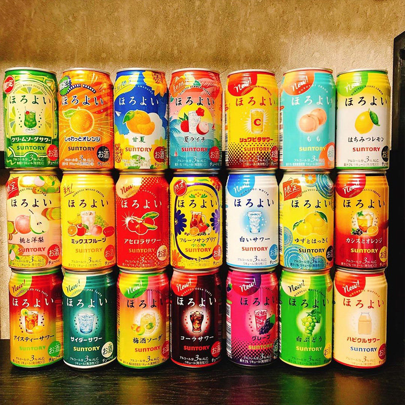 在途日本三得利suntory微醺姜汁柠檬口味微醉甜酒碳酸饮料