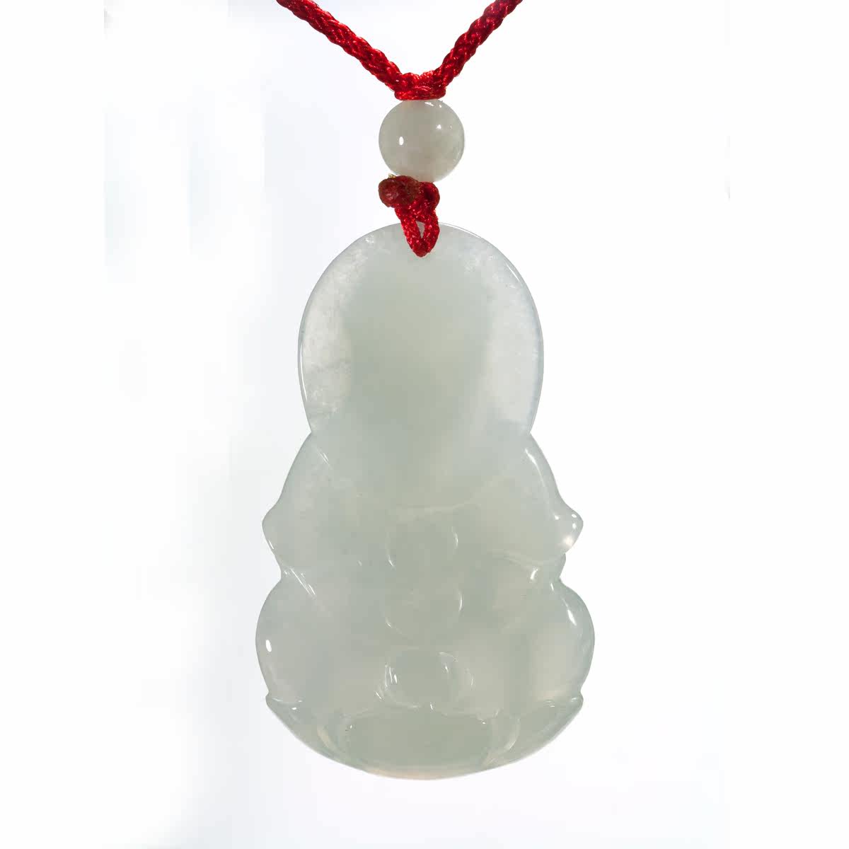 钰达翡翠观音吊坠玉菩萨吊坠玉观音翡翠a货观世音挂件男款73u