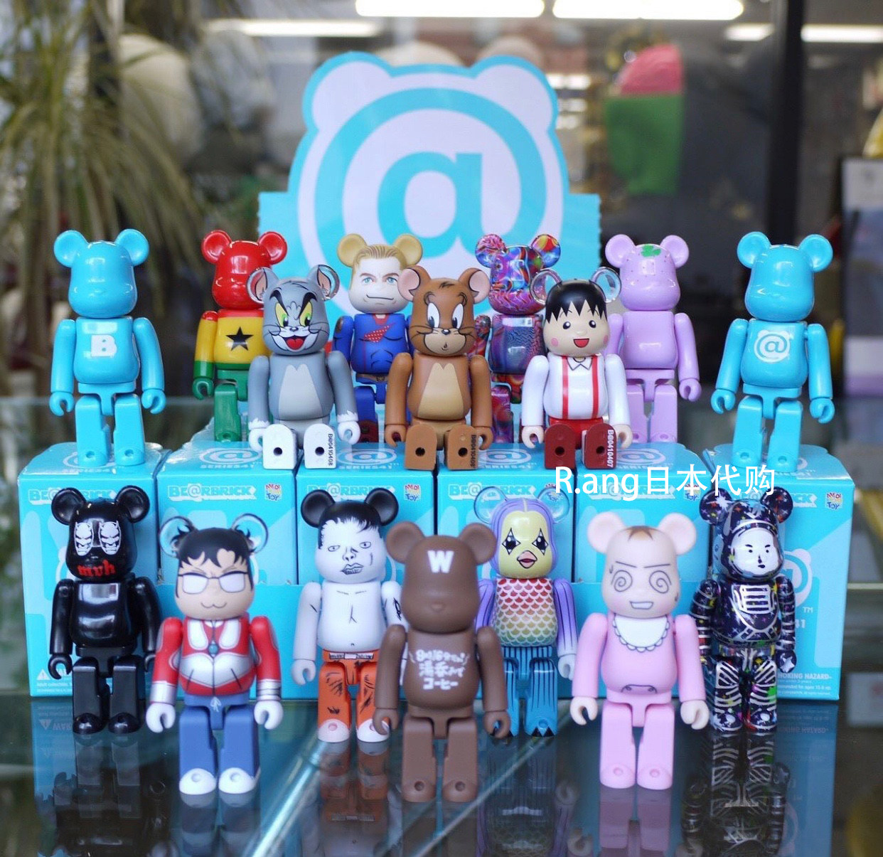 rang日本代购be@rbrickseries41套盒盲盒可爱积木熊玩偶潮玩盲盒