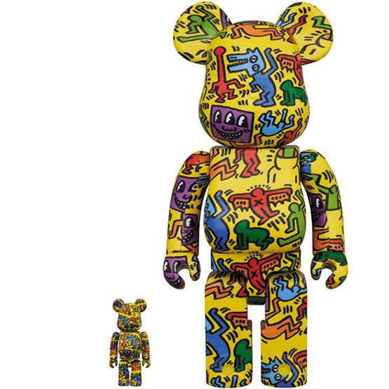 rang日本代购berbrickkeithharing涂鸦400100一套暴力熊潮玩盲盒