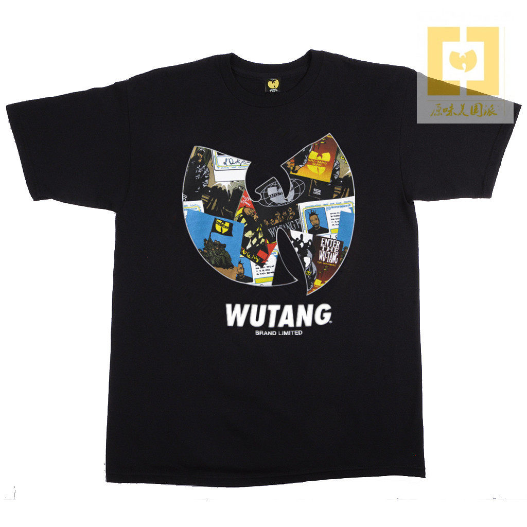 美国武当wu-tangclan经典说唱封面短袖hiphop街舞t恤
