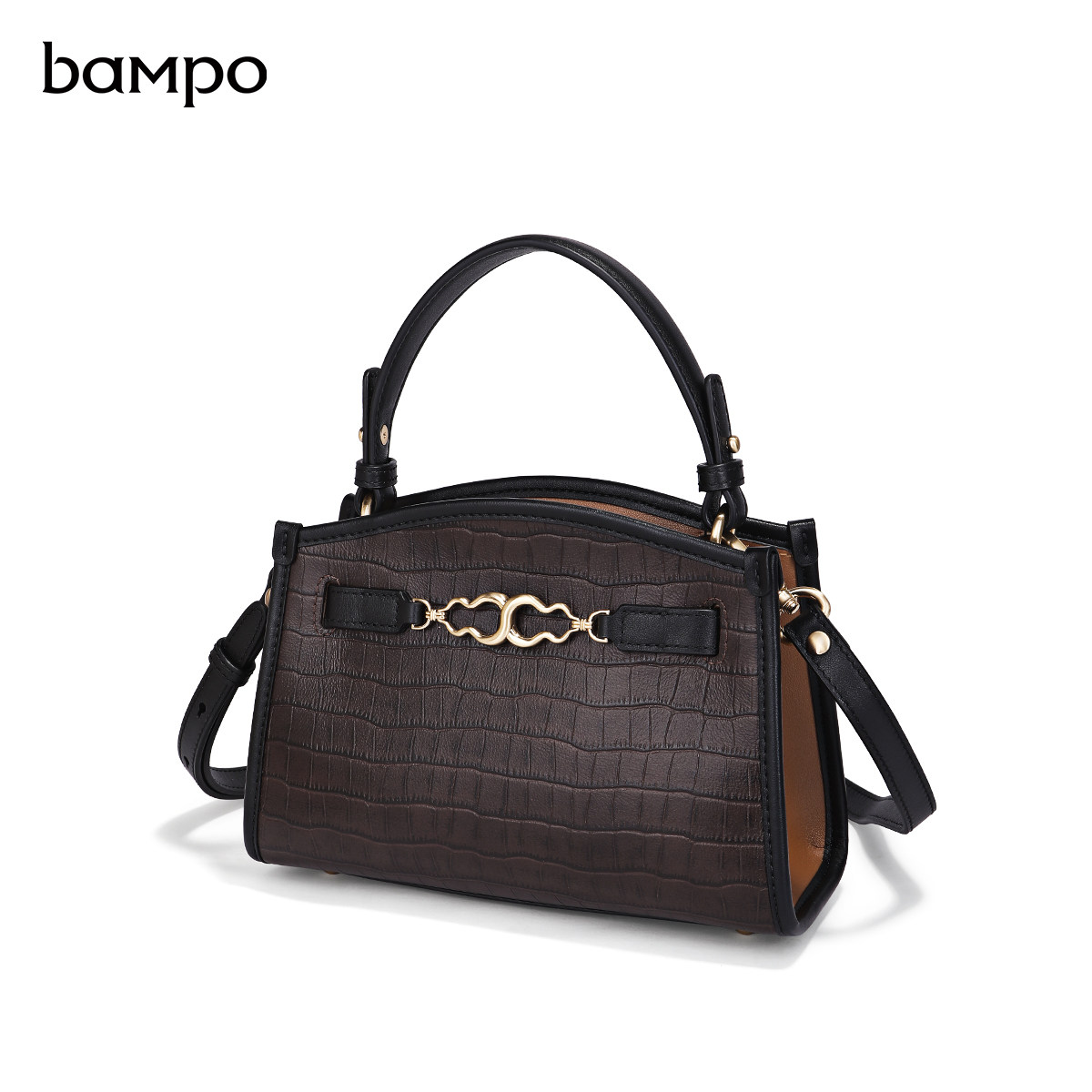 半坡商场手提包斜挎单肩轻奢名牌复古同款真皮通用款女包