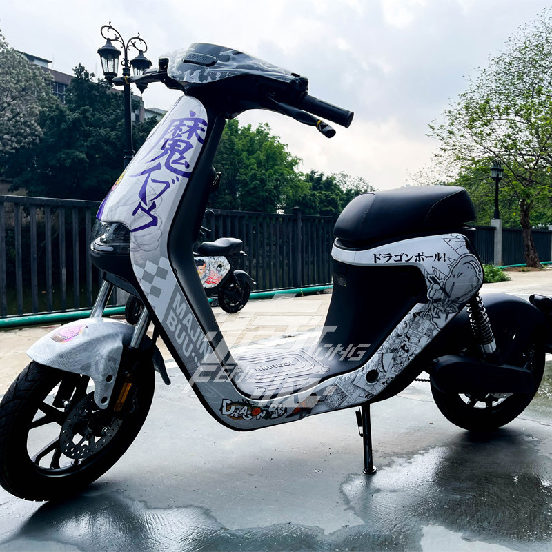 适配九号电动车c90c65原厂整车外壳贴膜塑料改装更多电动车零