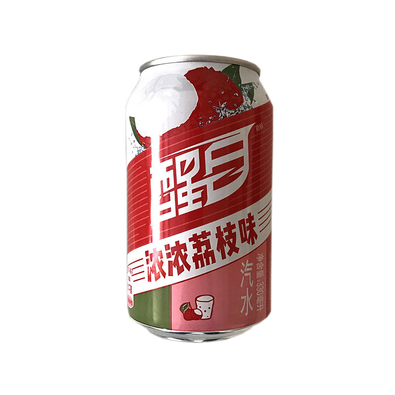 醒目荔枝汽水330ml听装碳酸饮料易拉罐饮品可口可乐