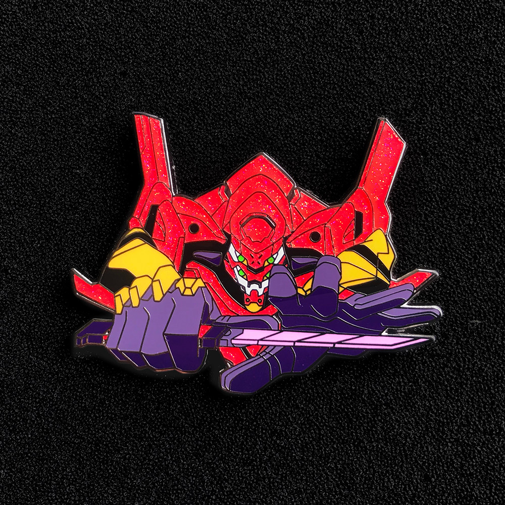 magoo设计致敬eva2号机胸针限量徽章二次元动漫胸针