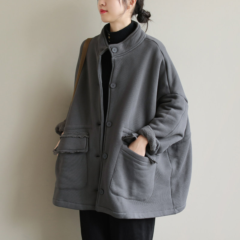 女装/女士精品 棉衣/棉服 > 素品棉麻文艺生活 > 素品复古大码宽松