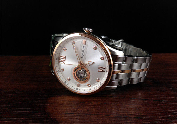 bowdor宝舵手表男表正品全自动机械表镂空夜光88081国产腕表