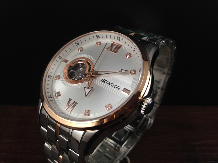 bowdor宝舵手表男表正品全自动机械表镂空夜光88081国产腕表