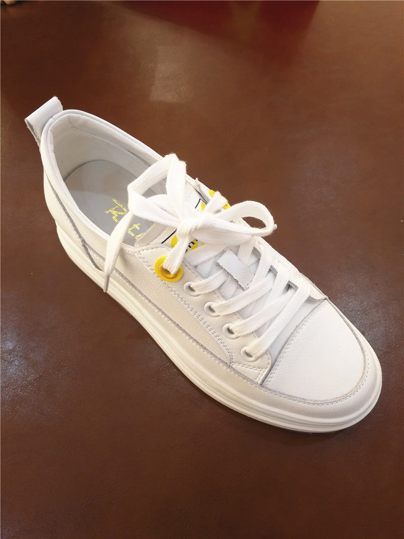 日泰皮鞋女鞋2020正品新款厚底内增真皮女单单鞋