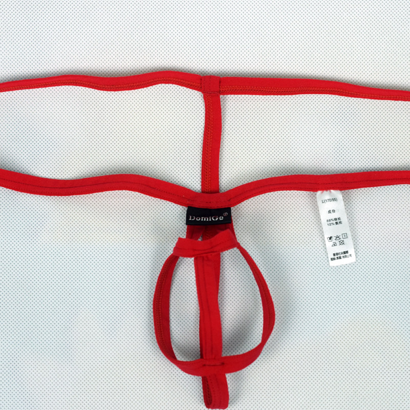 男士性感小丁字裤开档露屁股情趣捆绑个性创意透气细带冰丝小内裤