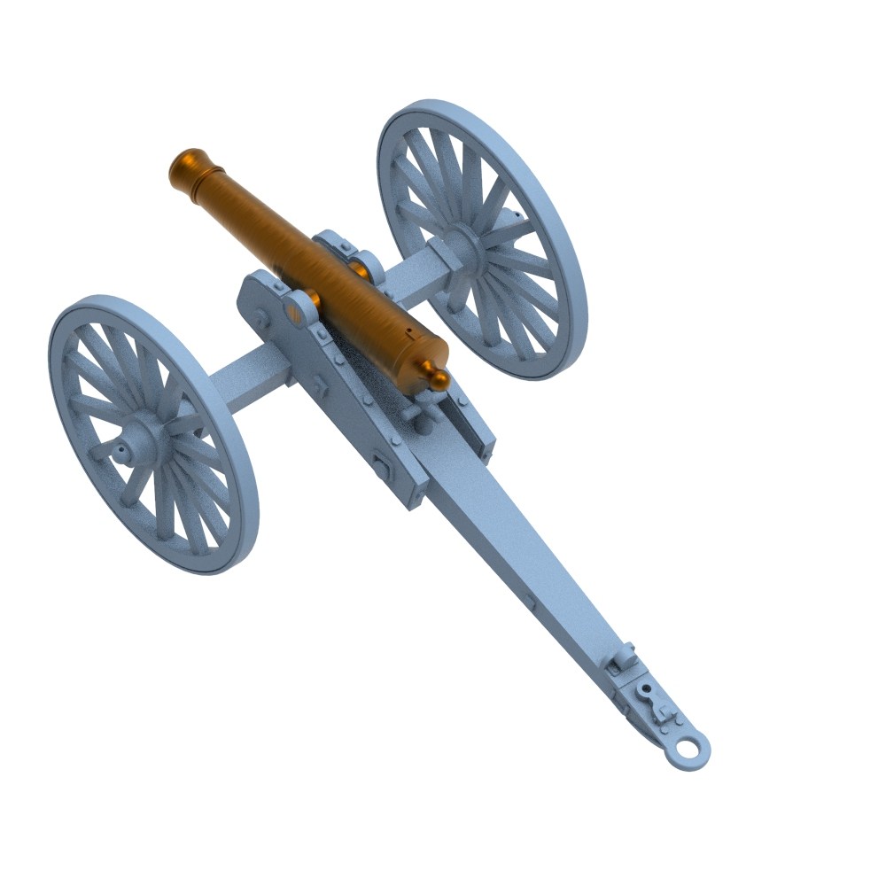 同型3个拿破仑大炮野战榴弹炮加农炮模型玩具军模坦克