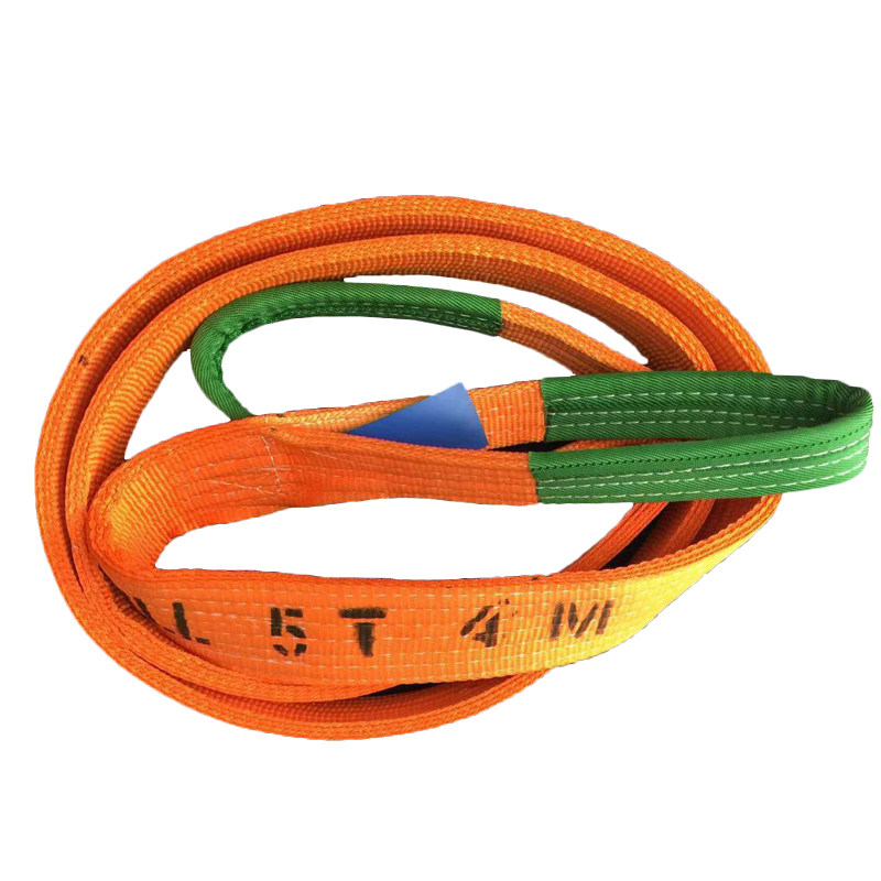 两头扣扁平吊装带彩色涤纶吊带起重吊带布带8t6m15吨3米10吨