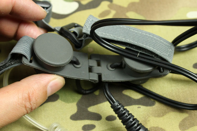 z.tactical战术喉麦真空声音传输耳塞耳机喉震适配器游戏电竞头戴耳机