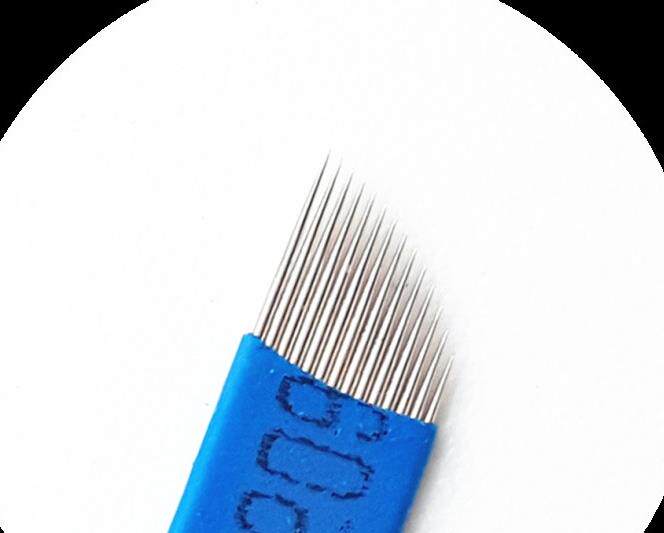 特价半永久纹绣针纹眉刀片手工针雾眉打雾排针圆针化妆