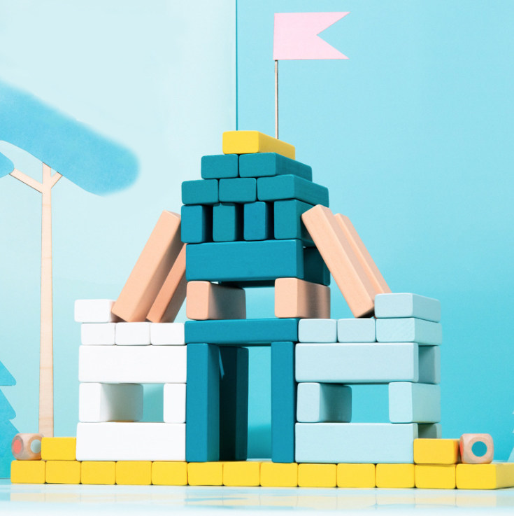 叠叠乐层层叠叠高儿童儿童益智积木塔多米诺骨牌玩具拼搭桌面游戏叠叠