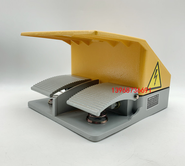 脚踏乐清市明德开关mdydt118双联mdb6l22l12防护罩铝壳脚踏开关