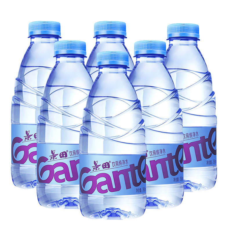 景田纯净水360ml*24瓶/箱可开票深圳企业采购优质整箱包装定制水-mc母