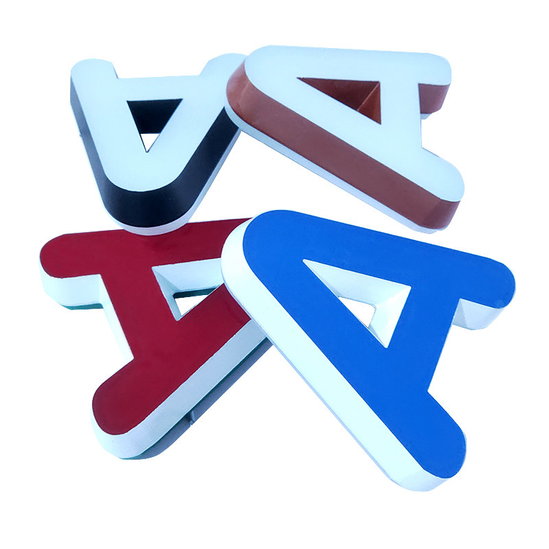 发光字门头广告牌迷你树脂金属不锈钢无边亚克力招牌广告牌