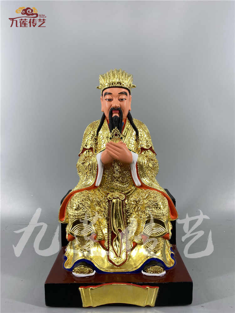 木雕闾山祖师许真君许逊道教神像香樟樟木精工木雕