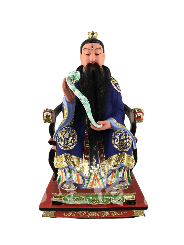 木雕普化天尊神像九天应元雷声香樟樟木手工木雕