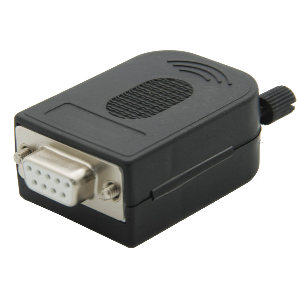 焊接环保白胶芯串口口头db9rs232rs485插头公头插头