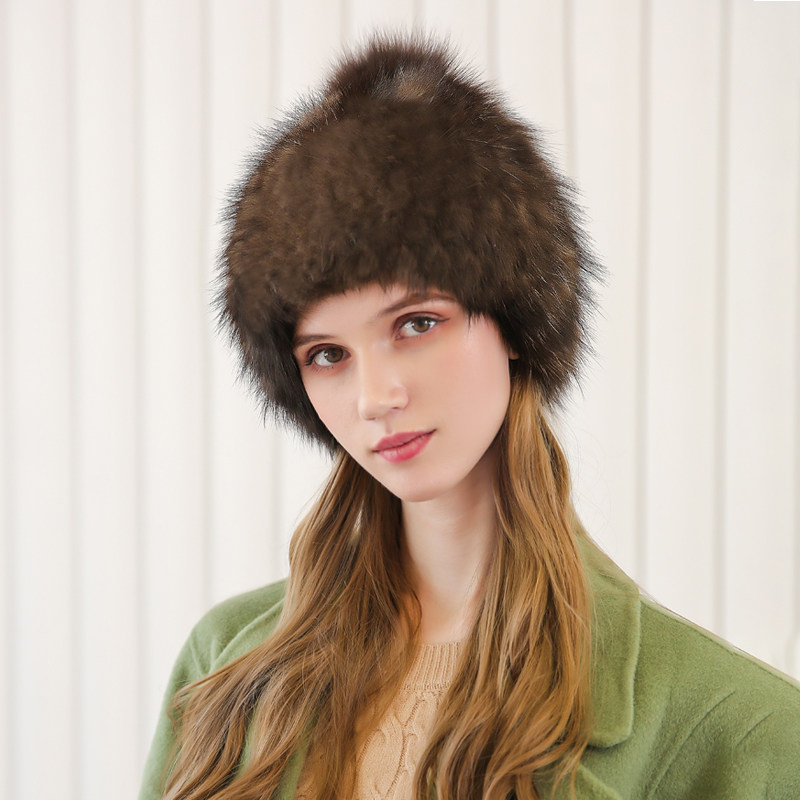 古灵阁冬季保暖休闲百搭时尚韩版水貂子女俄罗斯帽子