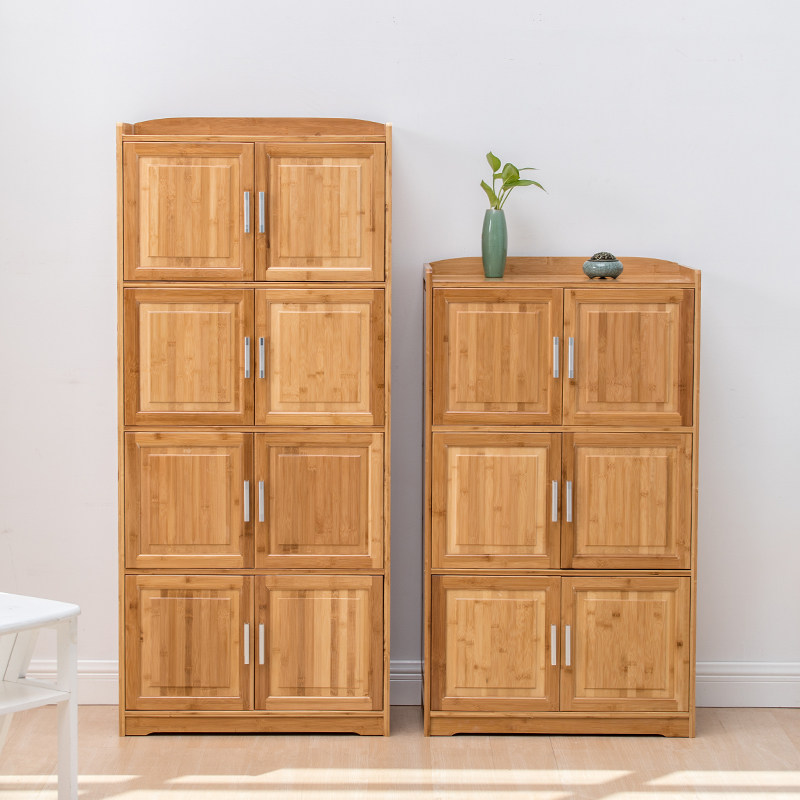 楠竹柜子家用储物柜餐边柜橱柜厨房客厅靠墙多层餐边柜