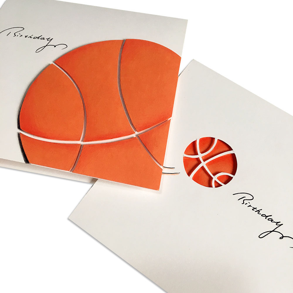 贺卡篮球生日卡手工生日贺卡定制高档祝福tyz2贺卡